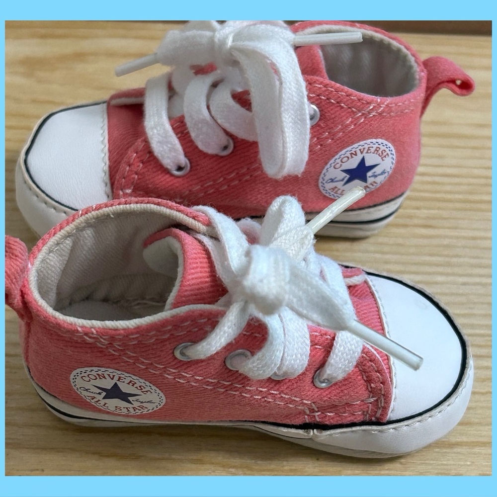 Converse Kids Sneakers in Pink and White